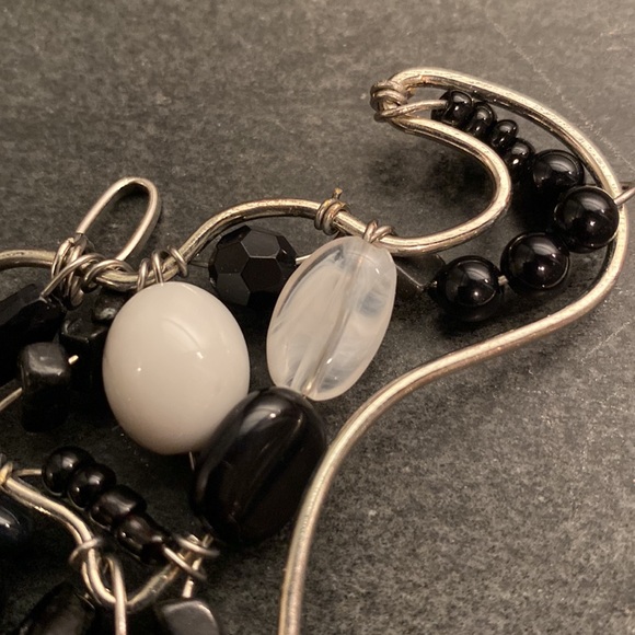 Fabulous Stone, Bead and Metal Art Piece Elephant Pendant - Picture 7 of 10